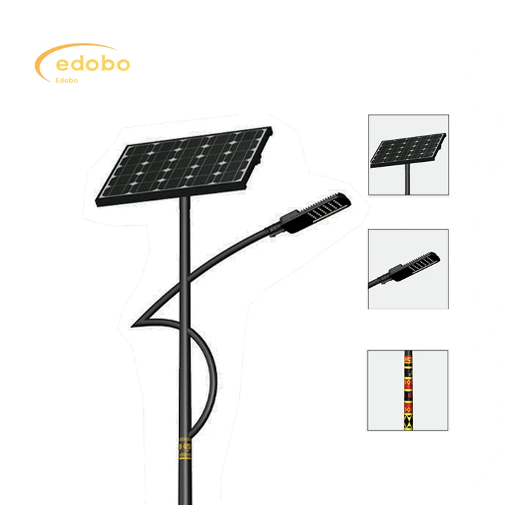 Customized Solar Street Lights With Single Arm And Double Arm For Road Use