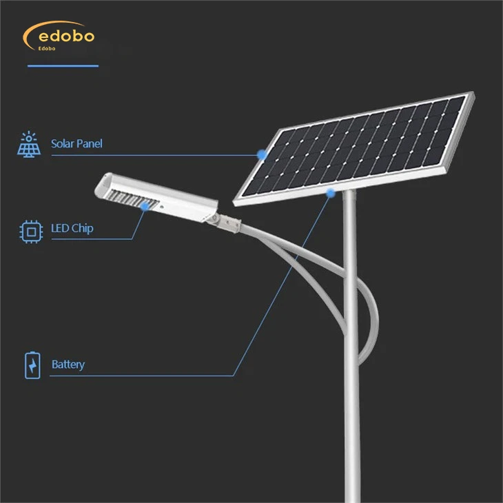 LED Street Light With Lithium Battery Solar Street Light