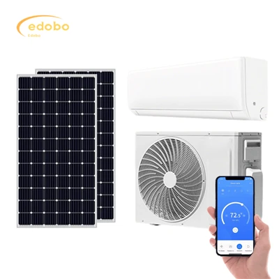 Edobo Solar Power Air Conditioner AC/DC Wall Split Hybrid Home Air Conditioner
