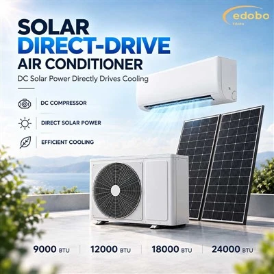 High Efficiency 9000-24000 BTU AC DC Hybrid Split Solar Powered Air Conditioner