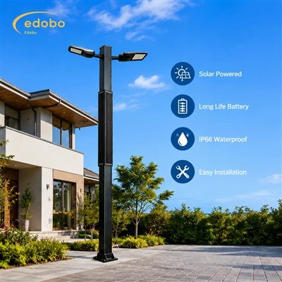 Modern Solar Landscape Light With IP66 Waterproof For Garden Villa Outdoor Lighting